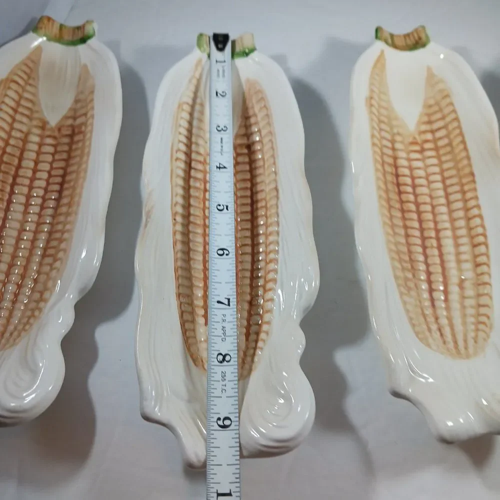 Vintage Corn On The Cob Ceramic Dishes (4pcs)